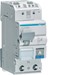 Installatieautomaat met nevenapparaat  Hager MCB met vlamboog detectie AFDD 1P+N 6kA B-6A 2M ARC906D